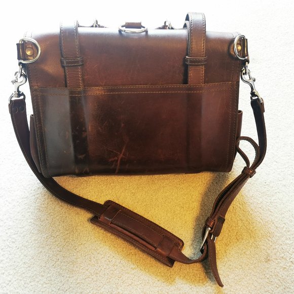 Saddleback Leather Large Briefcase in Chestnut - Picture 4 of 11